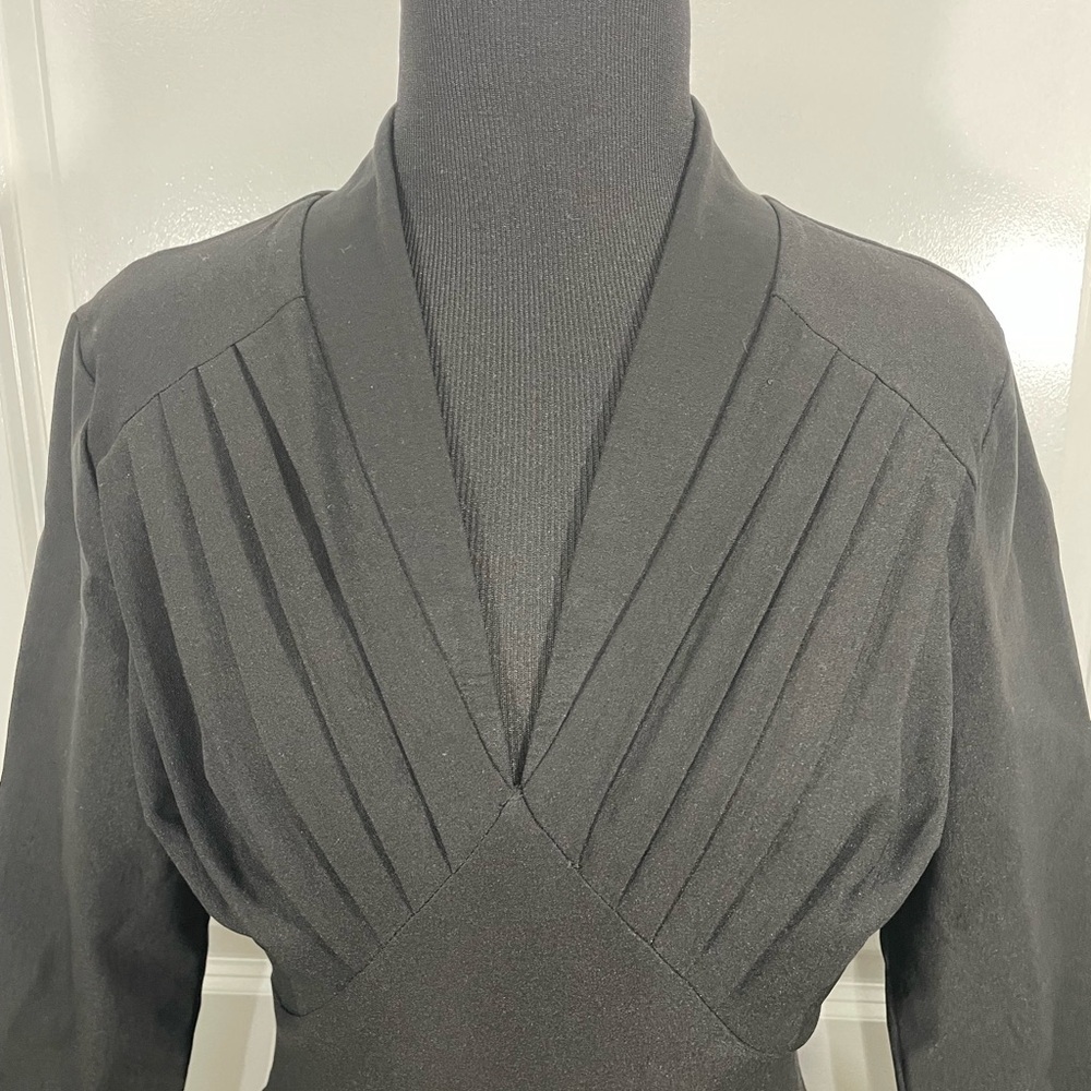 Muxxn Chic Black Long Sleeve Dress Size Small CB- - Picture 4 of 10